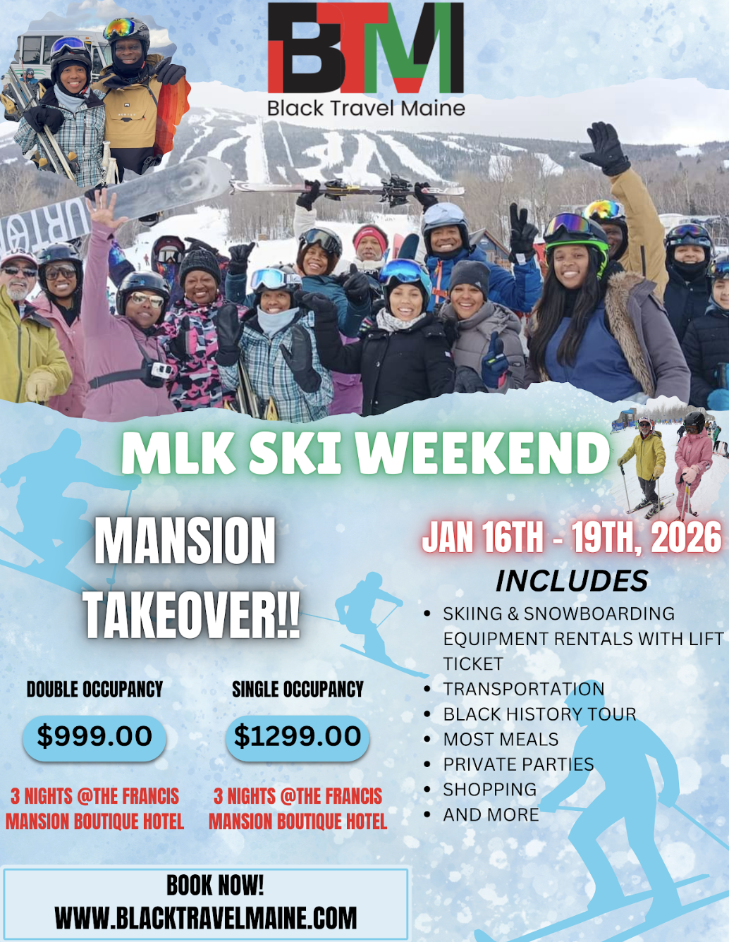 MLK Ski Weekend 2026 Flyer